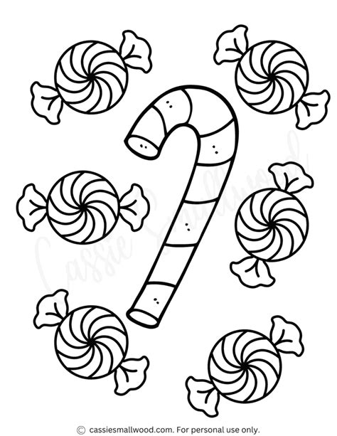 Festive Christmas Candy Coloring Fun