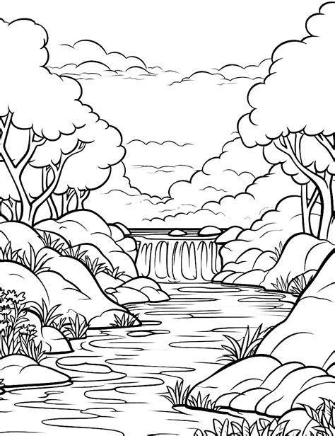 Colouring Nature Pictures: A Journey into Tranquility and Creativity