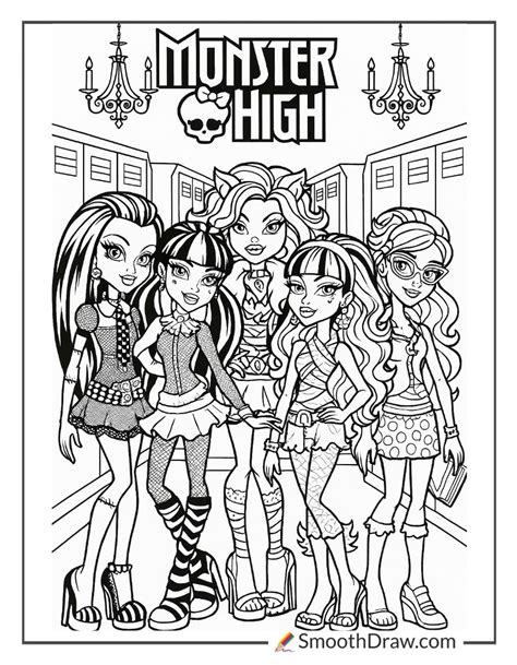 Unleash Creativity with Cute Monster High Coloring Pages