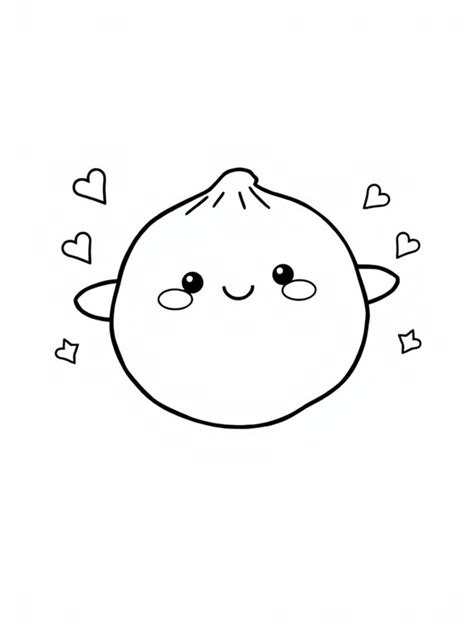 Delightful Dumpling Coloring Pages for Creative Fun