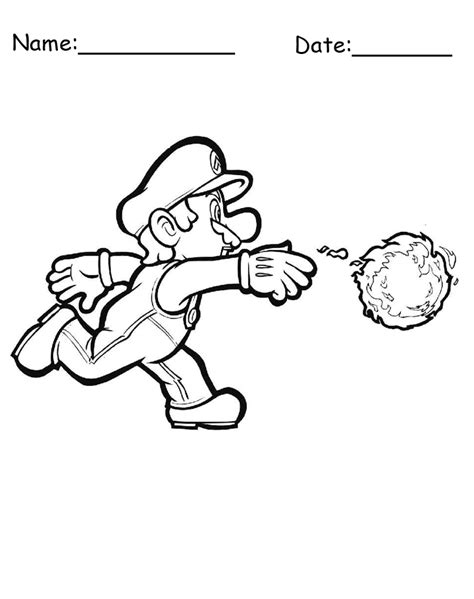 Fire Mario Coloring Pages: Unleash Your Creativity with Free Printables!