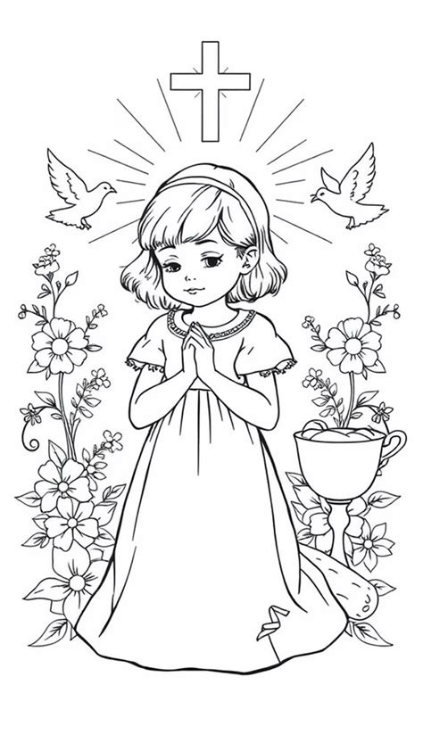 Inspiring First Communion Coloring Pages for Sacred Moments