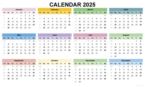 Unlock Your Year: Free Printable 2025 Calendars Await!