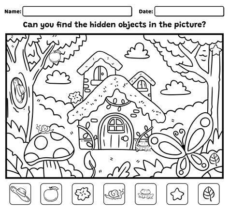 Uncover Fun: Free Hidden Object Printables for All Ages