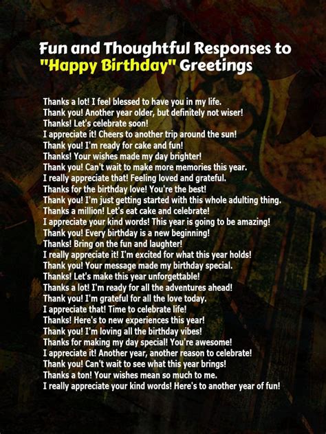 Gracious Responses to 'Happy Birthday': A Guide to Heartfelt Thanks