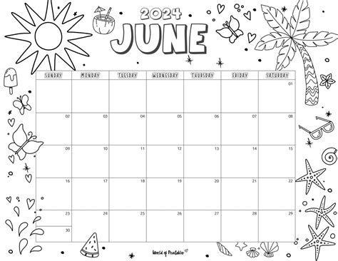 Printable June Schedule: Organize Your Month with Ease and Joy
