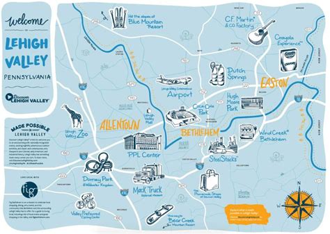 Unveiling the Charms: A Detailed Map of Lehigh Valley