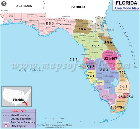 Unveiling Florida's Area Code Mosaic: A Comprehensive Map