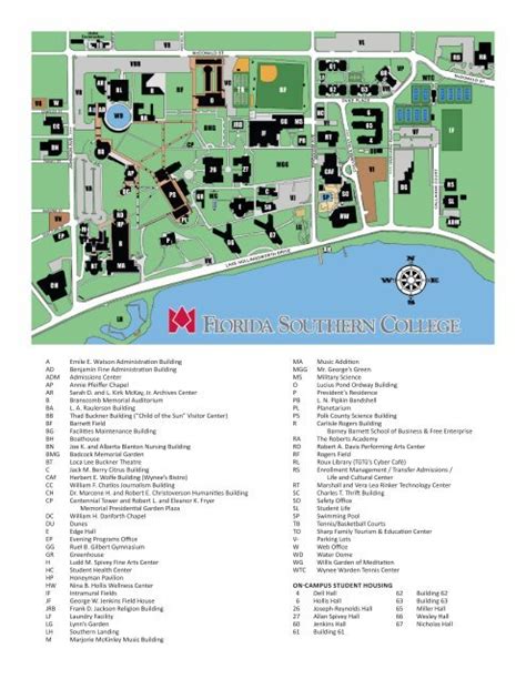 Florida Southern College Campus Map: Navigate Your Journey