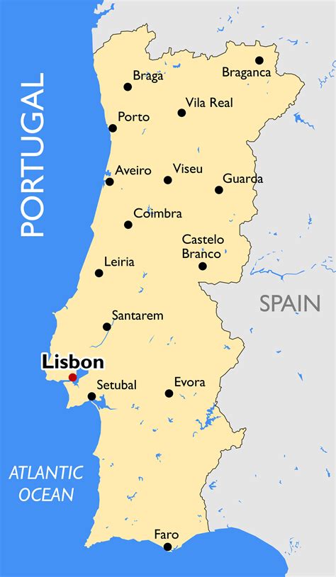 Unveiling Portugal's Charm: A Detailed Map of Its Enchanting Cities