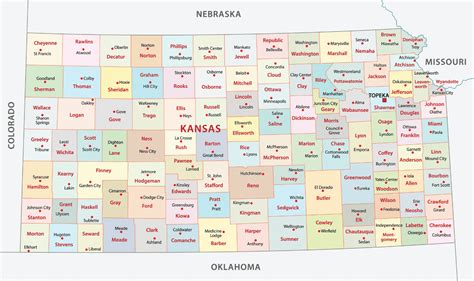 Exploring the Heartland: A Comprehensive Map of Kansas Counties