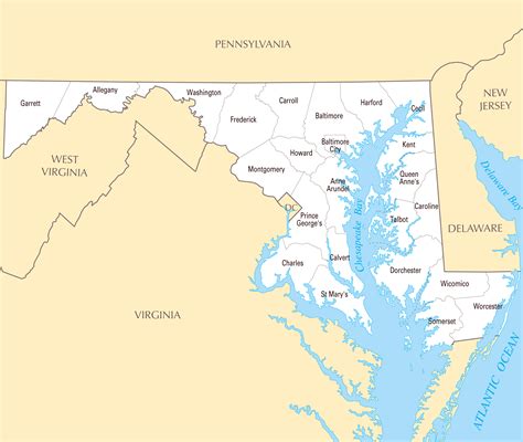 Exploring Maryland: A Comprehensive Guide to the Old Line State's Map
