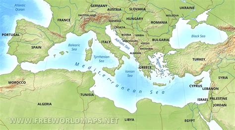 Journey Through the Mediterranean: A Comprehensive Map Exploration
