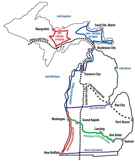 Michigan Bike Path Map: Discover the Best Cycling Trails