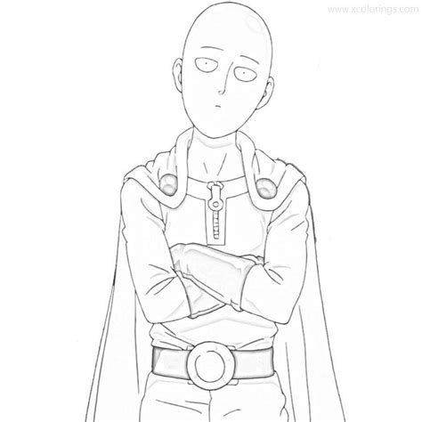 One Punch Man Color Pages: A Vibrant Collection