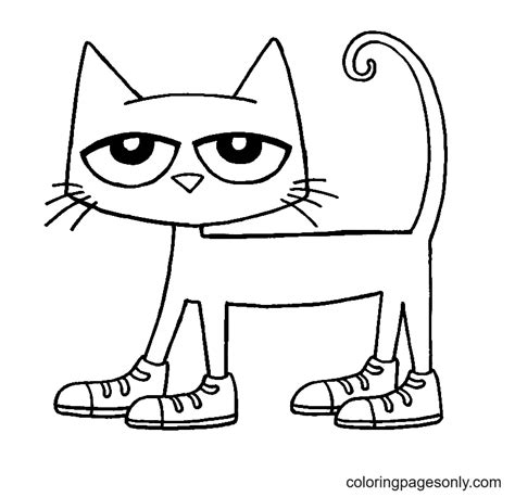 Pete the Cat Coloring Pages: Free Printable Fun for Kids