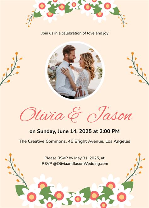 Free Printable Wedding Invitation Templates for Your Dream Day