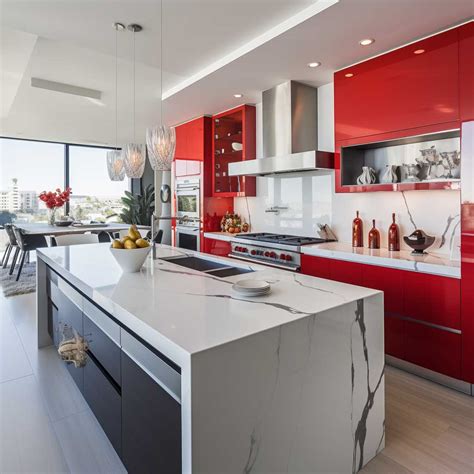 Vibrant and Chic: Designing Your Dream Red and White Kitchen
