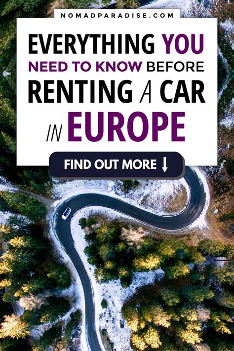 Your Ultimate Guide to Renting a Car for European Adventures