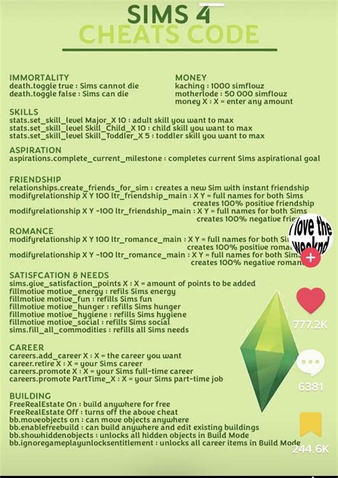 Mastering Skills in Sims 4: The Ultimate Cheat Guide for Rapid Progression