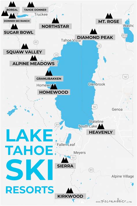 Exploring Lake Tahoe's Best Ski Resorts: A Comprehensive Map Guide