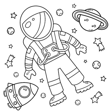 Spaceman Coloring Pages: Blast Off into Creative Adventures