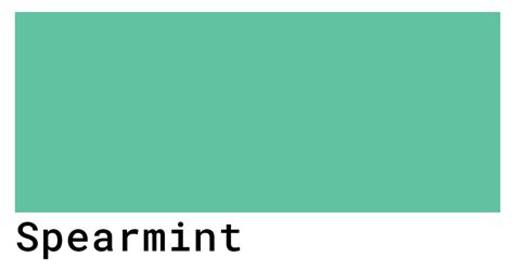 The Refreshing Hue of Spearmint: A Journey Through Its Calming Tones