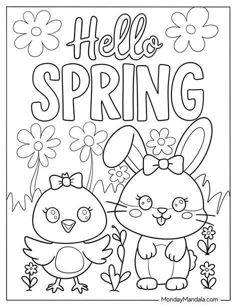 Delightful Free Printable Spring Coloring Pages for All Ages