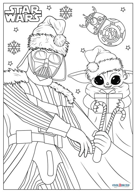 Star Wars Christmas Colouring Pages: Festive Galactic Fun
