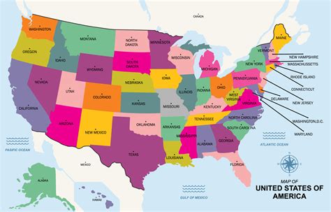 Locating the United States of America on a Map